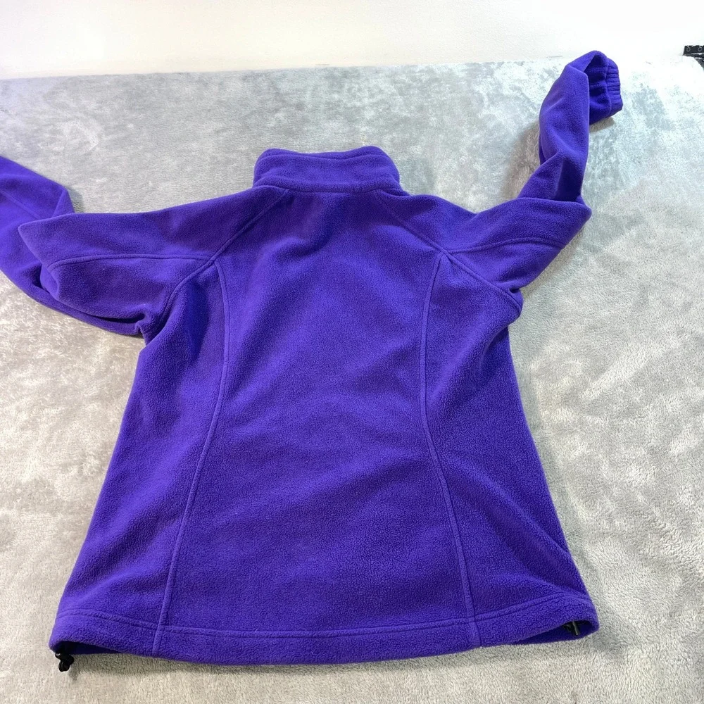 Columbia‎ Fleece Jacket Womens L Purple Benton Springs Full Zip XL6445